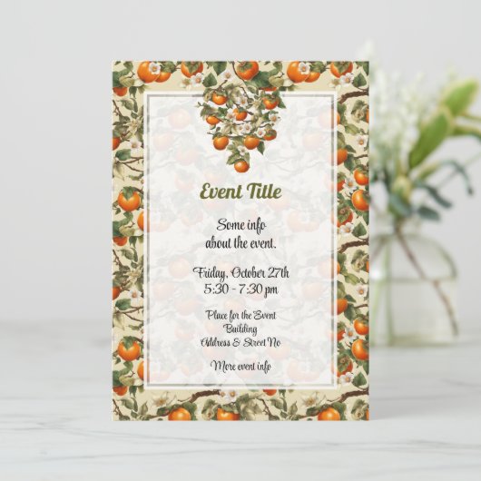 Invitation Persimmons (Debout devant)