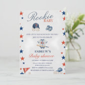 Invitation Personal Baseball Baby Shower team party (Debout devant)
