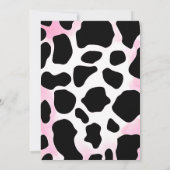 Invitation Personal Pink Cowgirl Disco Rodéo fête d'anniversa (Dos)