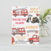 Invitation Personal Sound The Alarm Birthday (Debout devant)