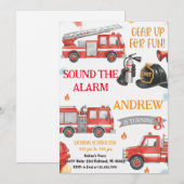 Invitation Personal Sound The Alarm Birthday (Devant / Derrière)