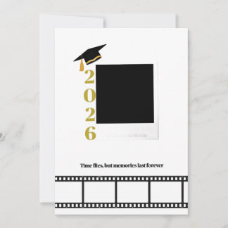Invitation Personalisable photo graduation Card