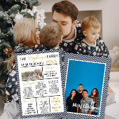 Invitation Personalised Holiday Keepsake Card Year in Review