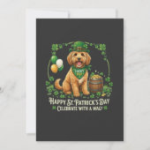 Invitation Personalised Lucky Cockapoo St. Patrick's Day (Devant)