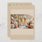 Invitation Personalised Wedding Invitation-Happily Ever After (Devant / Derrière)