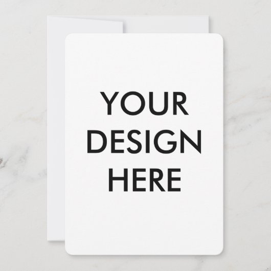 Invitation  Personalize Invitation, Size: 5" x 7" Paper White (Devant)