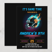 Invitation Personalize Sport Football Birthday (Devant / Derrière)