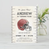Invitation Personalize Sport Football Birthday (Debout devant)