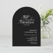 Invitation Personalized 30th birthday RIP 20s party (Debout devant)