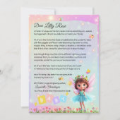 Invitation Personalized Big Sister Fairy Letter – New Baby  (Devant)