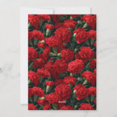 Invitation Personalized Carnation Floral Milestone Birthday (Dos)