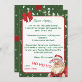 Invitation Personalized Christmas Card for a Unique Holiday (Devant / Derrière)