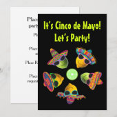 Invitation Personalized Cinco de Mayo Funny Lemon Lime (Devant / Derrière)