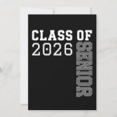 Invitation Personalized Class Of 2026 Senior Graduation (Devant)