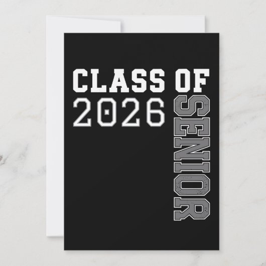 Invitation Personalized Class Of 2026 Senior Graduation (Devant)