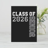 Invitation Personalized Class Of 2026 Senior Graduation (Debout devant)