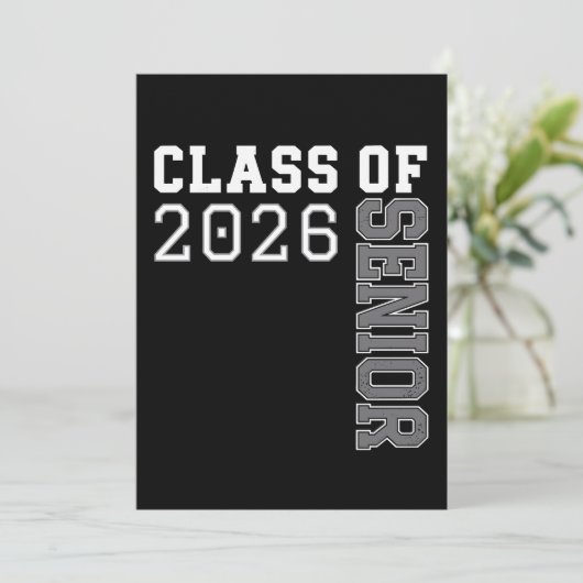 Invitation Personalized Class Of 2026 Senior Graduation (Debout devant)