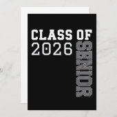 Invitation Personalized Class Of 2026 Senior Graduation (Devant / Derrière)