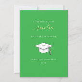 Invitation Personalized congratulations graduation card (Devant)