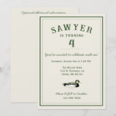 Invitation Personalized Duck Birthday (Devant / Derrière)