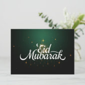 Invitation Personalized Eid Mubarak Modern Greeting card (Debout devant)