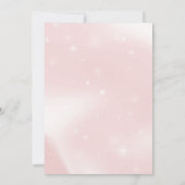 Invitation Personalized Elegant Pink Glitter Ballet Birthday (Dos)