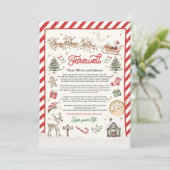 Invitation Personalized Elf Retirement Letter Goodbye Elf (Debout devant)