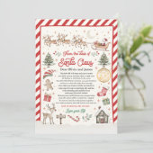 Invitation Personalized First Time Elf Arrival Letter (Debout devant)