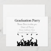 Invitation Personalized Graduation Custom Name and Class Year (Devant / Derrière)