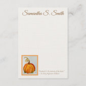 Invitation Personalized Gratitude Pumpkin Flat Note Card (Devant)