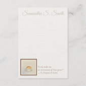 Invitation Personalized Heart Coffee Cup Flat Note Card (Devant)