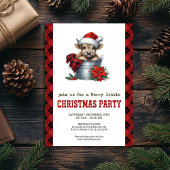 Invitation Personalized highland cow festive party invite