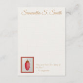 Invitation Personalized Lamp of Love Flat Note Card (Devant)