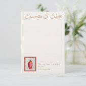 Invitation Personalized Lamp of Love Flat Note Card (Debout devant)