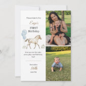 Invitation Personalized Miniature Horse 1st Birthday (Devant)