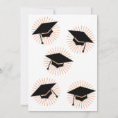 Invitation Personalized Minimalist Graduation Cap Party (Dos)