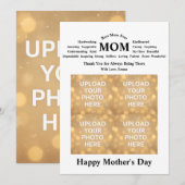 Invitation Personalized Mother’s Day Card (Devant / Derrière)