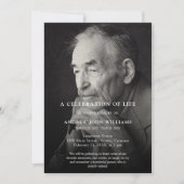 Invitation Personalized Photo Celebration of Life Funeral (Devant)