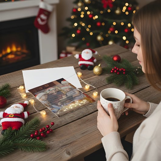 Invitation Personalized Photo Christmas Greeting Card