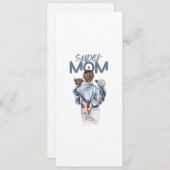 Invitation Personalized Super Mom with Son and Daughter Gift  (Devant / Derrière)