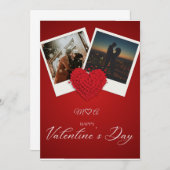 Invitation Personalized Valentine’s Day Photo Card | Custom L (Devant / Derrière)