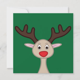 Invitation Personnage de dessin animé Reindeer