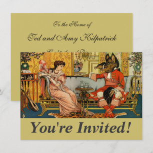 Invitation Personnages de Contes de Fées Classiques Beauty Be