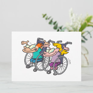 Invitation Personnages de sports adaptatifs amusants de cours