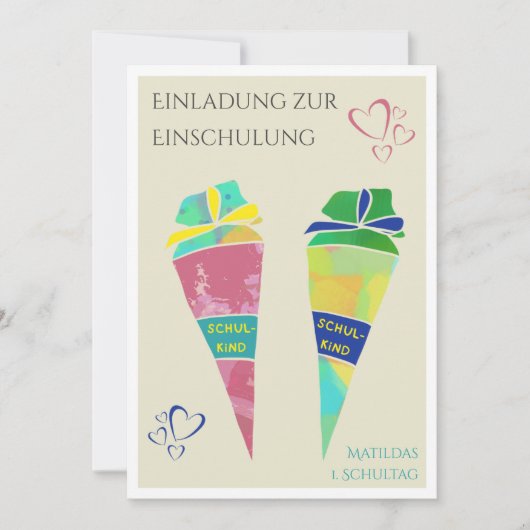 Invitation personnalisable (Devant)