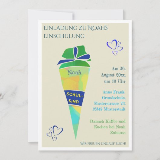 Invitation personnalisable (Devant)