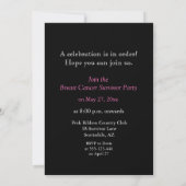 Invitation personnalisable 15 ans Survivor Party (Dos)