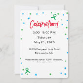 Invitation personnalisable à des ballons de rein (Dos)