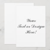 Invitation personnalisable - Ajoutez votre texte o (Devant / Derrière)