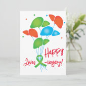 Invitation personnalisable au foie heureux (Debout devant)